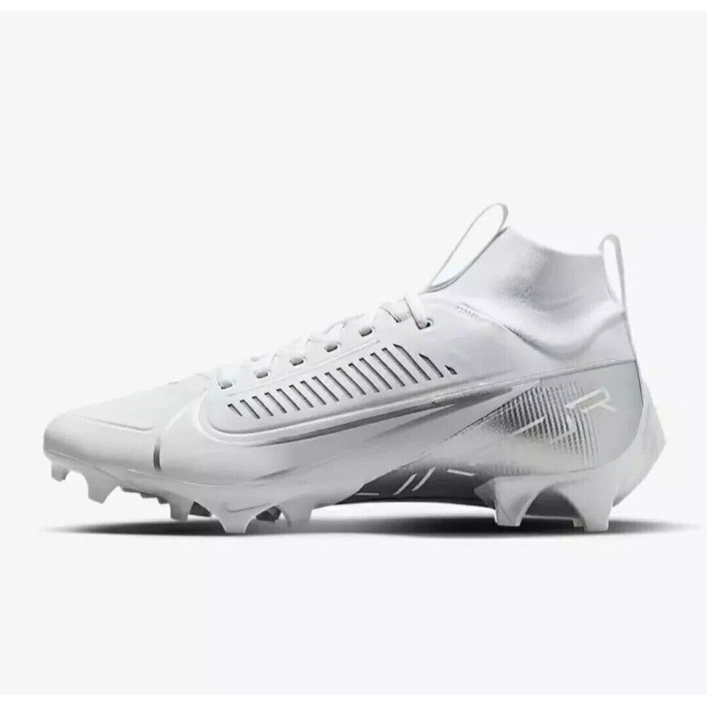 Nike Vapor Edge Pro 360 2 Football Cleat Mens Size 8.5 White Silver DA5456-102